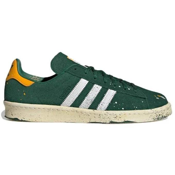 Adidas X Cook Campus 80 “Paint Splatter – Dark Green”
