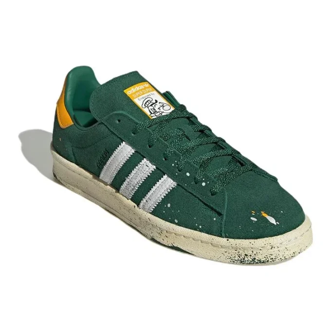 Adidas X Cook Campus 80 “Paint Splatter – Dark Green”